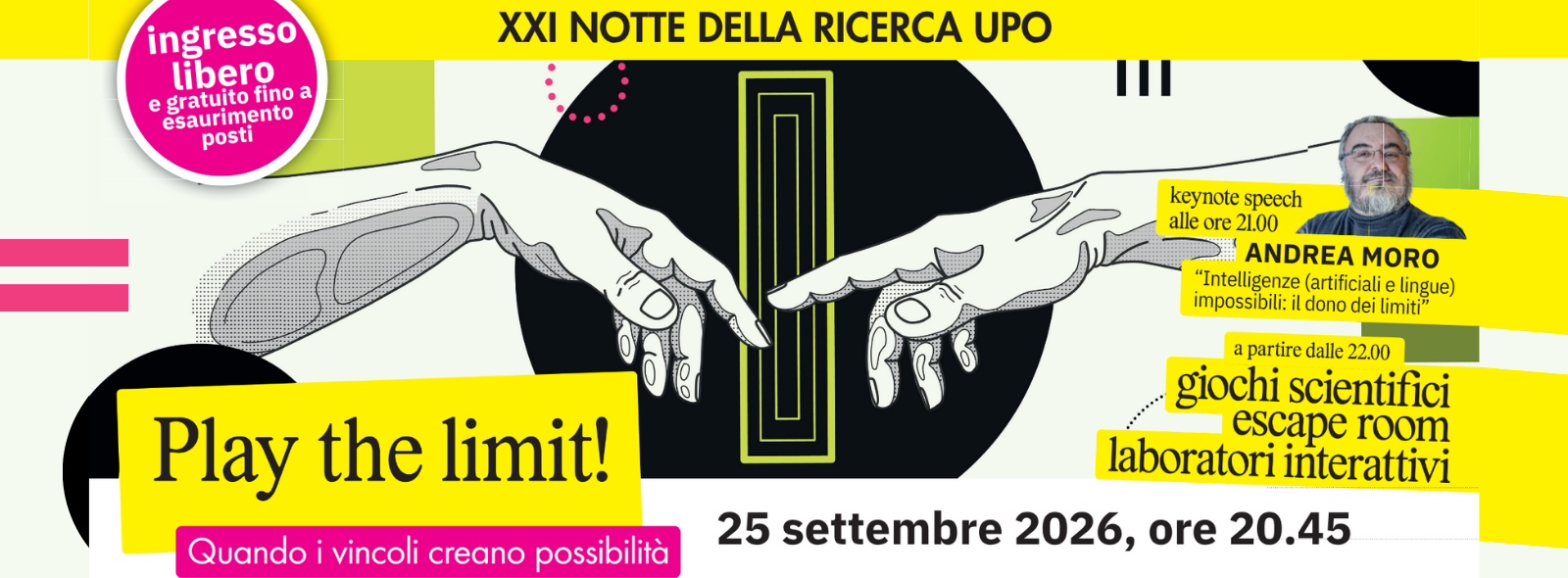 “Play the limit!”: ad Alessandria la Notte della Ricerca UPO 